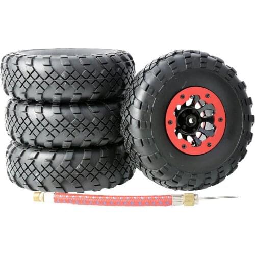 4PCS RC Model Car 1.9-Inch Climbing Tire 110mm Inflatable Wheel Tire Rock Crawler Soft Rubber Tyre for 1/10 D90 Scx10 RC Cars