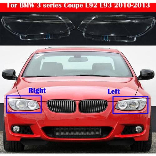 Auto Lamp Shade For BMW 3 series Coupe E92 E93 2010-2013 Car Front Headlight Glass Cover Shell Lens Caps Light Case Lampcover