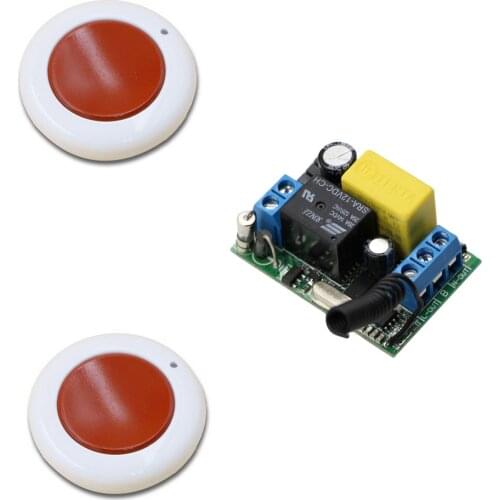 AC 220V 1CH 10A Wireless Relay Remote Control Switch Remote Light ON/OFF Radio Output 220V Receiver Wireless Remote Control