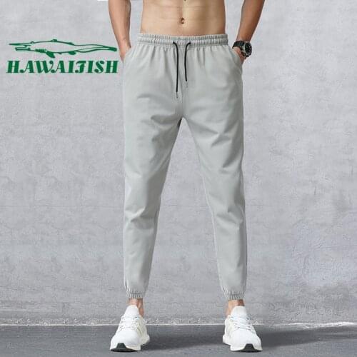 Mens Sports Pants 2021 Mens Summer Pants Mens Tie Feet Trousers Youth Loose Trousers Brand Sweatpants Men Clothing Pants Man