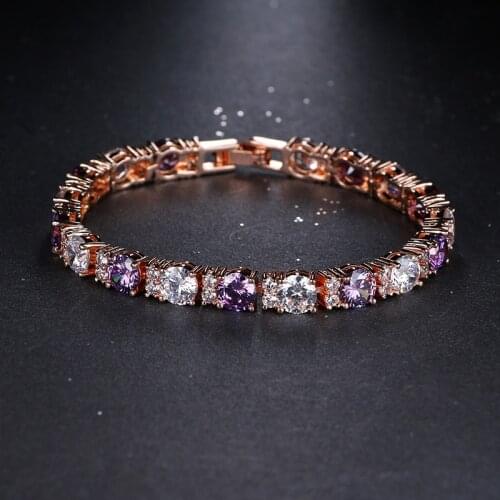 Emmaya Fashion Crystal Jewelry Unique Design AAA + Cubic Zircon Bride Wedding Bracelet & Bangle For Women Surprise Gift