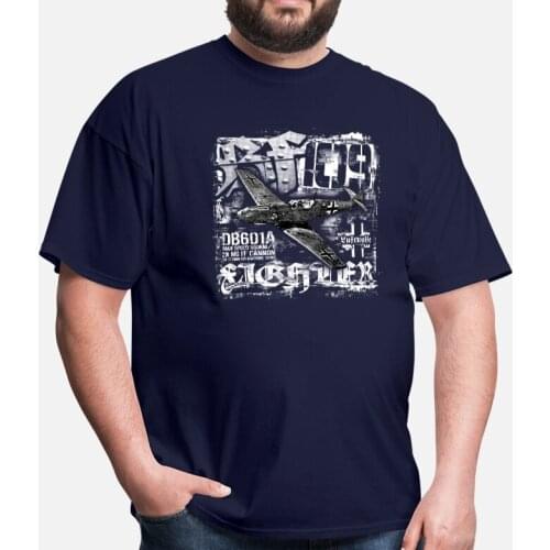 Messerschmitt Bf 109 Fighter WWII German Air Force Aircraft T-Shirt. Summer Cotton O-Neck Short Sleeve Mens T Shirt New S-3XL