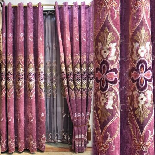 Exquisite embroidery curtains for living room Voile Curtain for Bedroom for hotel/Kitchen/study Curtain Luxury Curtains Window