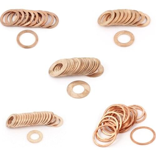 Quality 20 pcs 10mm x 14mm x 1mm copper washer seal spacer seal