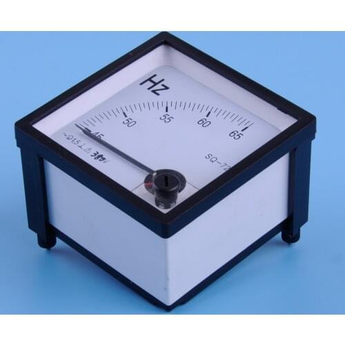 LETAOSK SQ-72 Accuracy Class 1.5 45-65Hz Frequency Tester Analog Panel Meter AC 380VAccessories