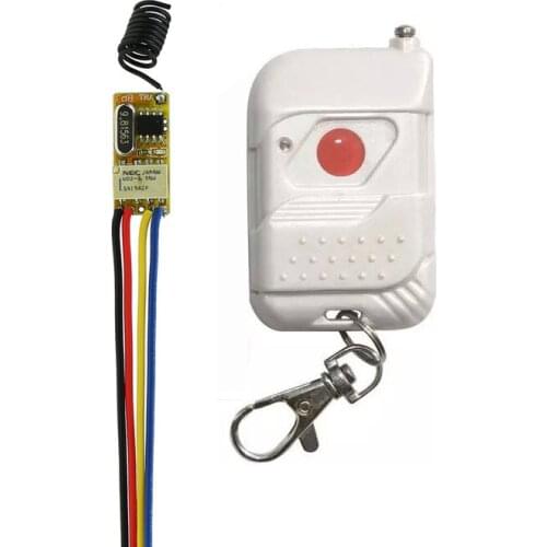 DC3V --DC12V Mini Relay Wireless Remote Control Switch Power LED Lamp Controller Micro Receiver Transmitter System