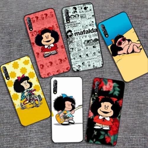 Cartoon Mafalda Painted Phone Case For Vivo X9 9s 9plus 9splus 20 20plus Y91C 11 17 19 67 71 81 91 V11 11I 17 IQOO