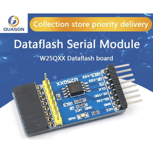W25QXX DataFlash Board Serial DataFlash Module with W25Q128FV Onboard Supports SPI/QPI Interface