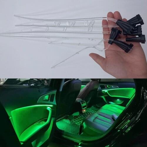 Full LED 21 For Audi A6 C7 ambient light ultimate version door lights storage box contour lighting 2012-2018 saddles neon lamp