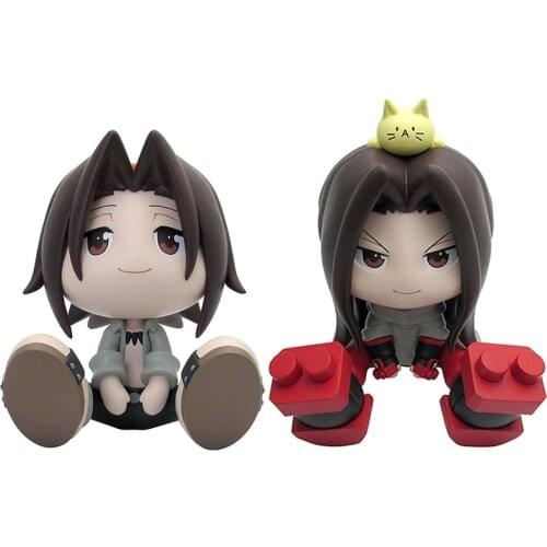 Pre-Sale Shaman King Anime Figure Asakura Hao Yoh Asakura Cute Cartoon Doll Collectibles Pvc Model Toys Anime Peripheral Gift