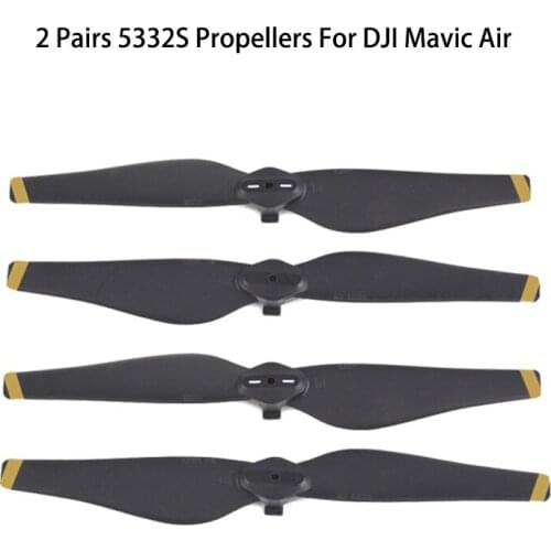 New Arrival 2 pair 4 pcs Gold Stripe 5332s propellers DJI Mavic Air Propeller Blade prop for DJI Mavic Air Drone Accessories