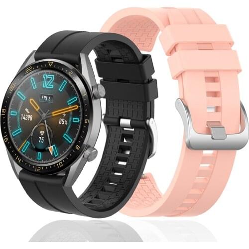 For Huawei Watch GT 2 GT2 46mm Smart Watch Silicone Sport watch band Bracelet 22mm Watch Strap ремешок Honor Watch Magic