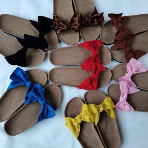 ADBOOV Women Beach Sandals Bow-knot Plus Big Size Ladies Outdoor Slipper Summer Platform Shoes New