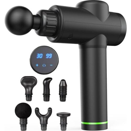 Smart Fitness Fascia Gun Muscle Relaxation Massager Vibration Impact Gun Portable Pocket Electric Fitness Full Body Massage Gun