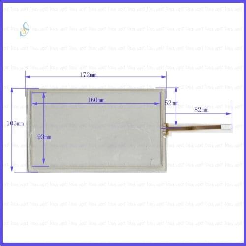 ZhiYuSun 170328 172mm*103mm 7inch 4-wire resistive touch panel for Car DVD, 172*103this is compatible Industrial control