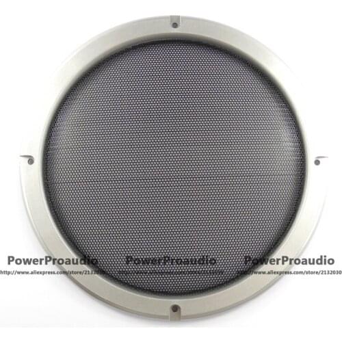 2 pcs 8inch SUBWOOFER Car speakers COVERS WAFFLE DIY MESH GRILLS Silver Color