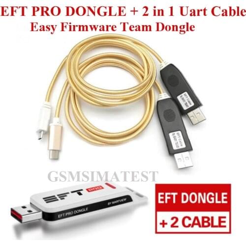 2021 EFT PRO DONGLE + EFT 2 in 1 Cable USB Unlock Cable Uart Cable