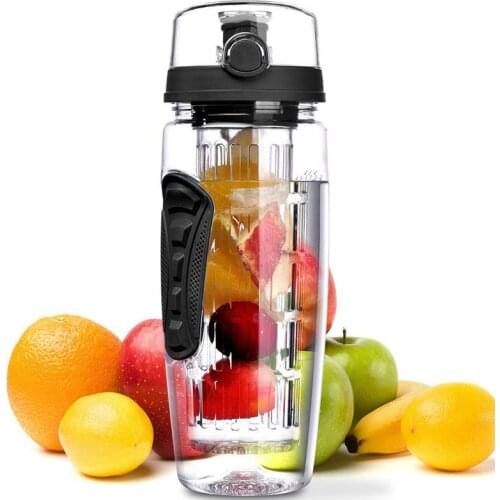32oz 900ml BPA Free Fruit Infuser Juice Shaker Sports Lemon Water Bottle Tour hiking Portable Climbing Camp Bottles