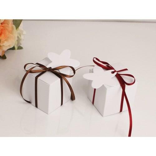 50pcs Personality card creative wedding birthday gift box packaging carton European kraft paper candy box