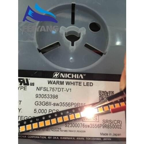 5000pcs NICHIA SMD LED 3030 3000K Warm white 1W 240MA NFSL757DT-V1 Lighting Application