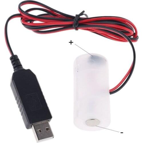 EU Battery Power Supply Adapter Replace 1-4pcs 1.5V C LR14 Battery Eliminator 270B