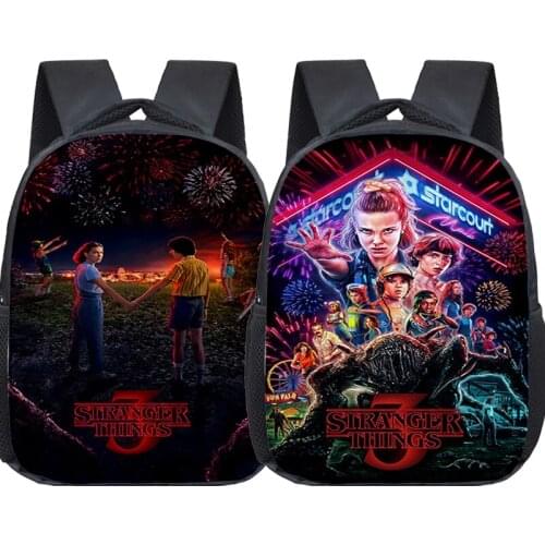 Stranger Things Season 3 Backpack Children School Bags Toddler Backpack Boys Girls Primary Kindergarten Backpack Kids Small Bags