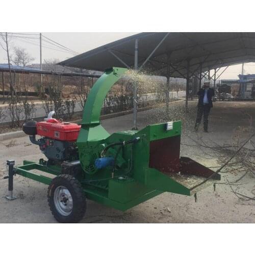 Diesel Engine Wood Chipper Shredder with Wheels