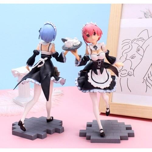 Anime Re:ZERO Starting Life in Another World Figure Rem Ram Action Figure Rem Figurine Ram Figure Collectible Model Toys Doll