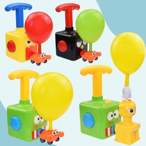 Inertia Balloon Car Two-in-one Educational Practical Learning Power Balloon Launcher Develop Thinking Skills Toys Gift For Boys
