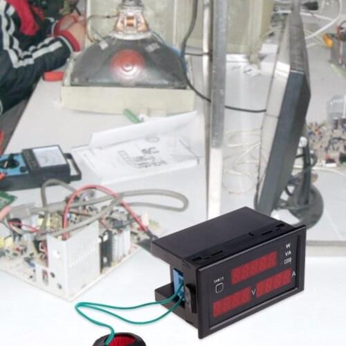 Power Meter DL69-2048 Multifunctional AC Voltmeter Ammeter Voltage Current Meter AC 80-300V Measure Tools