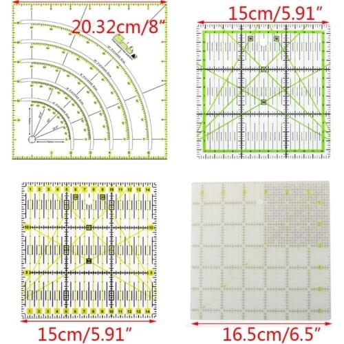 2021 New Multifunction Acrylic Patchwork Drawing Ruler Quilting Sewing Measuring Tools