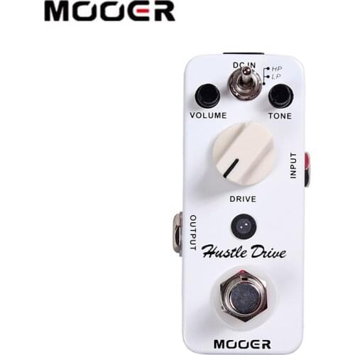 MOOER Micro Hustle Drive Guitar Effect Pedall Tube-like Drive Compact Guitar Pedal 2 Working Modes True Bypass Full Metal Shell