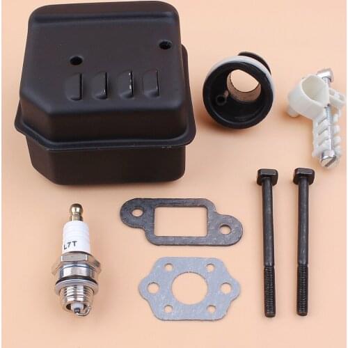 Exhaust Muffler Chain Tensioner Intake Manifold Kit fit STIHL MS180 MS 180 MS170 018 017 Gasoline Chainsaw Spares 1130 140 0600