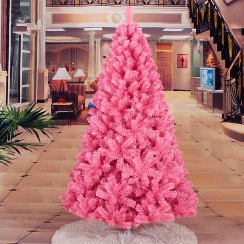 New Years gift 1.8 m / 180cm pink luxury hotel encryption Christmas tree home decorative items Supermarket