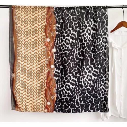 New Belt And Leopard Cotton Linen Hand Feeling Dual Use Long Scarves For Women Autumn Winter Seaside Holiday Foulard Beach Shawl