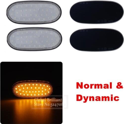 Normal/Dynamic 36 LED Side Marker Lights Turn Signal Light Panel Lamp 12V For Volkswagen Crafter For Benz Sprinter W906 06-13