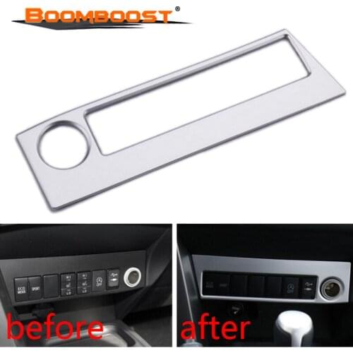 Cigarette Lighter Button Switch Panel Molding Cover Kit Trim Interior Decoration Frame For Toyota RAV4 2013 2014 2015 2016