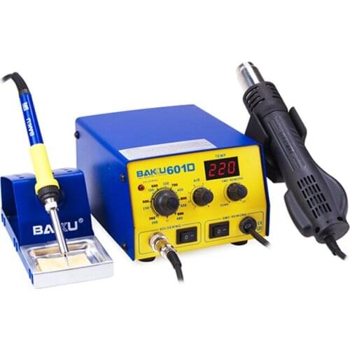 Soldering Station Telephone Hot Air Patch Rework Station BK-601D LED Digital Display Solder Gun BGA to Rework Station