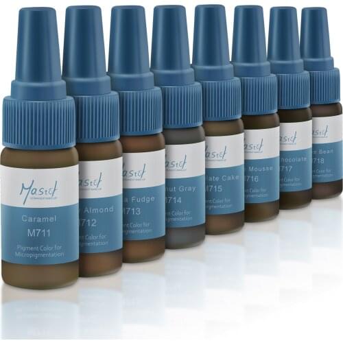 Mastor Semi Permanent Makeup Eyebrow Tattoo Ink Color Microblading Pigment