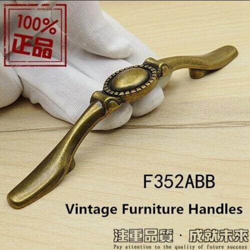 3" rustico vintage bronze furniture handles 76mm antique brass drawer cabinet dresser cupboard furniture hardware pull knob