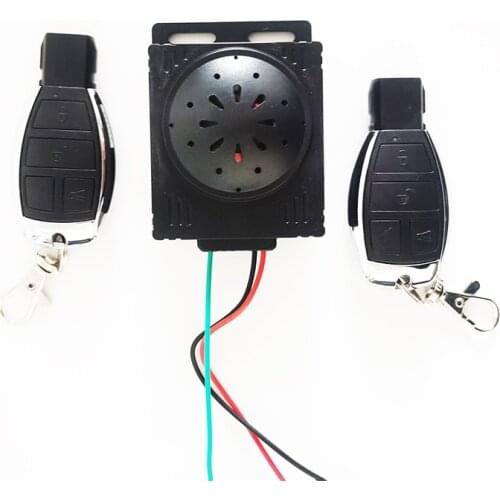 Motorcycle One Way Alarm Dual Remotes Scooter Motor Anti-theft Security System DC 12V Universal Wireless 125dB Alarms Buzzer
