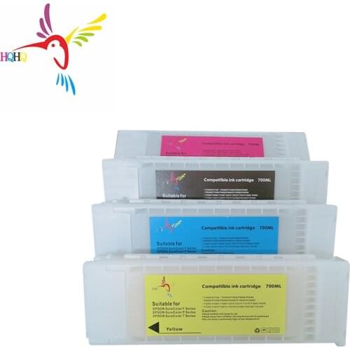 T7251-T7254 K C M Y 4color Compatible Ink Cartridge Filled With Textile Ink For Epson SureColor F2000 F2100 Ink Cartridge