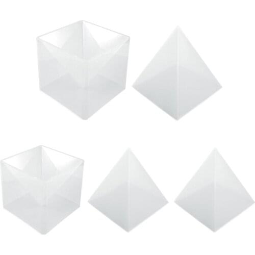 Super Large DIY Pyramid Resin Mold Set Large Silicone 3D Pyramid Molds Jewelry Making Mould Tools Home Decor 15cm/5.9"