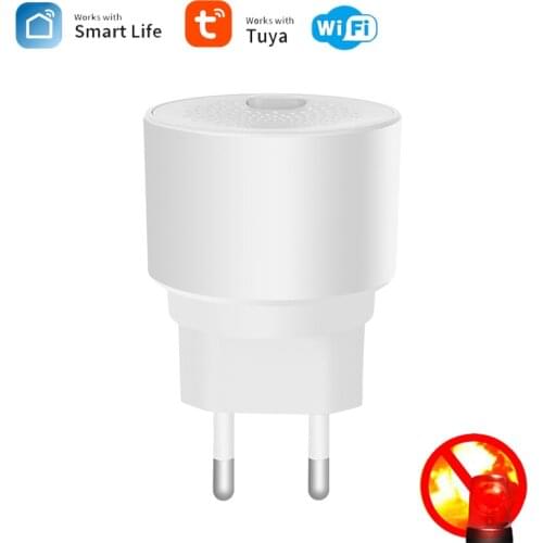 Tuya Smart Life Gas Detector Sensor WiFi Leak Alarm Gas Detector APP Control Leak Detector Gas Alarm,No Batteries Either