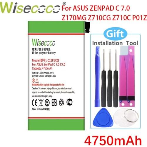 Wisecoco C11P1429 4750mAh For ASUS ZENPAD C 7.0 c7.0 Z170MG Z710CG Z710C P01Z In Stock High quality