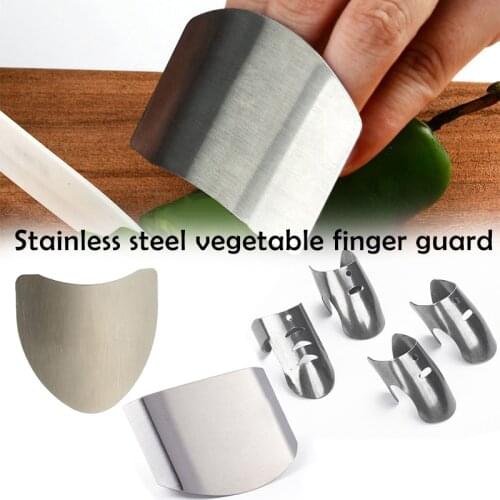 Stainless Steel Finger Guard Kitchen Finger Protector Avoid Hurting When Slicing Dicing Cutting Safety Protector Accessories