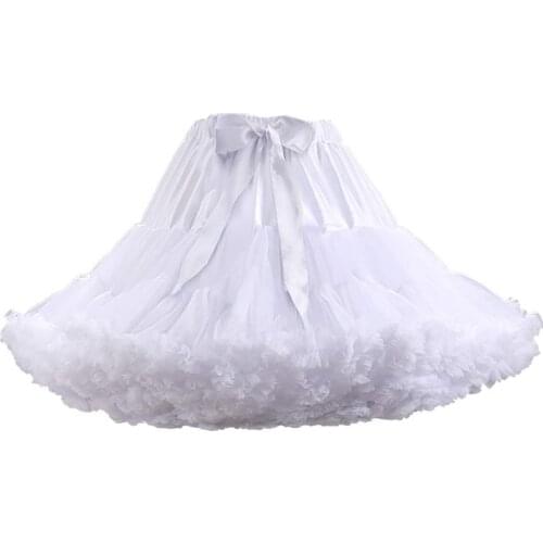 Womens Petticoats Tulle Skirts Half Slips Umderskirt Tutu Ruffled LOLITA Dress