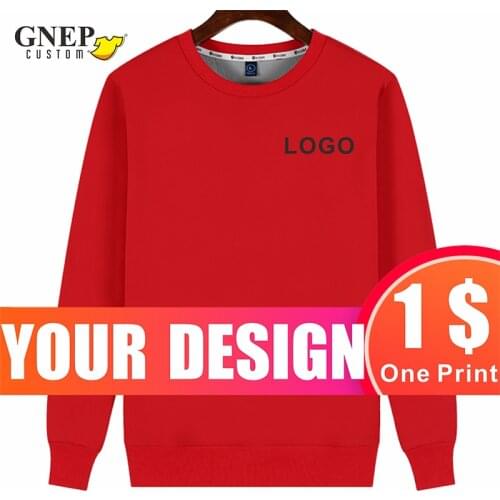 Winter New Plus Velvet Warm Sweatshirt Customized Casual Long-Sleeved Jacket Printed Personality Logo Fashion Solid Color Jacket
