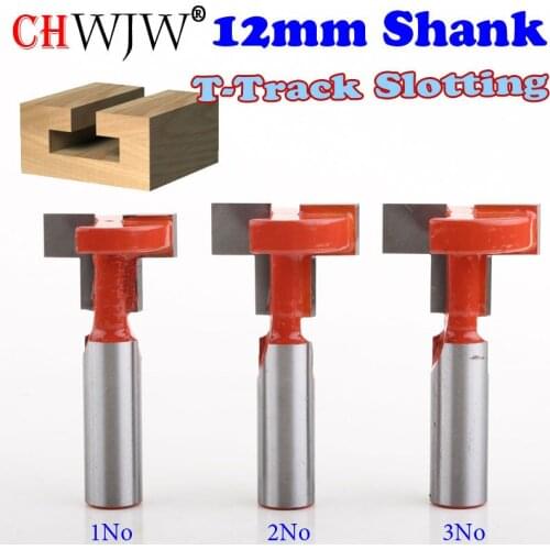 1pcs 12mm Shank Top Quality T-Slot & T-Track Slotting Router Bit For Woodworking Chisel Cutter Wholesale Price Wood Cutting Tool
