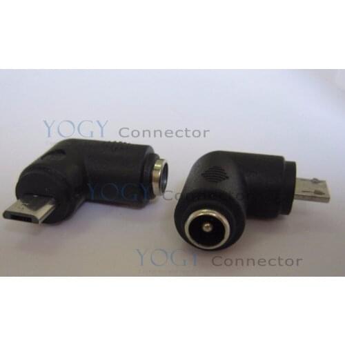 1pcs DC socket 5.5*2.1mm to microt usb plug, female dc jack to male micro usb convertor